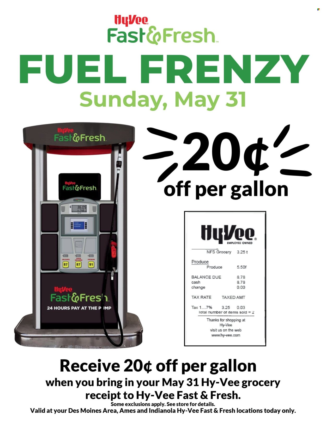 HY-VEE ad - Fuel Frenzy!