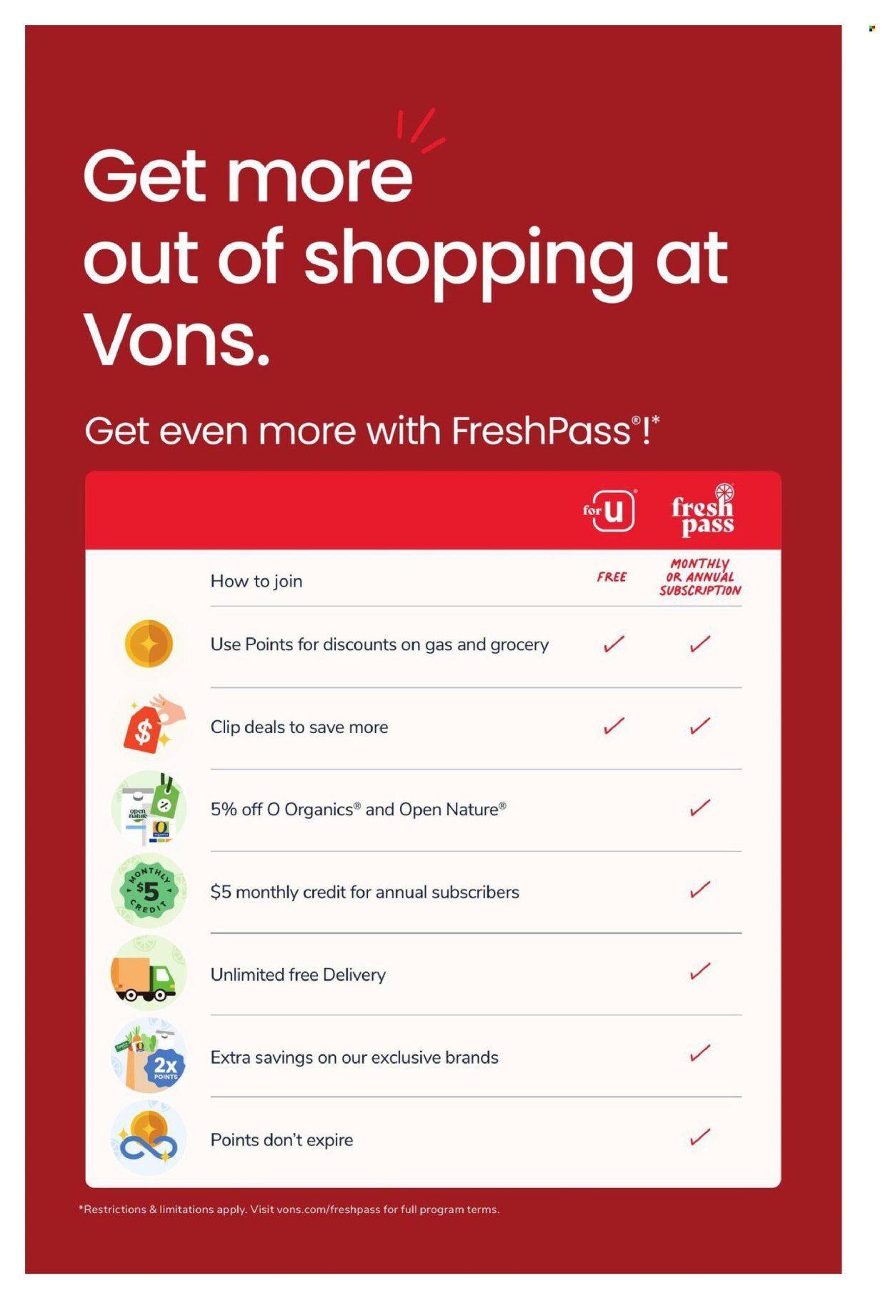 VONS ad - Weekly Ad