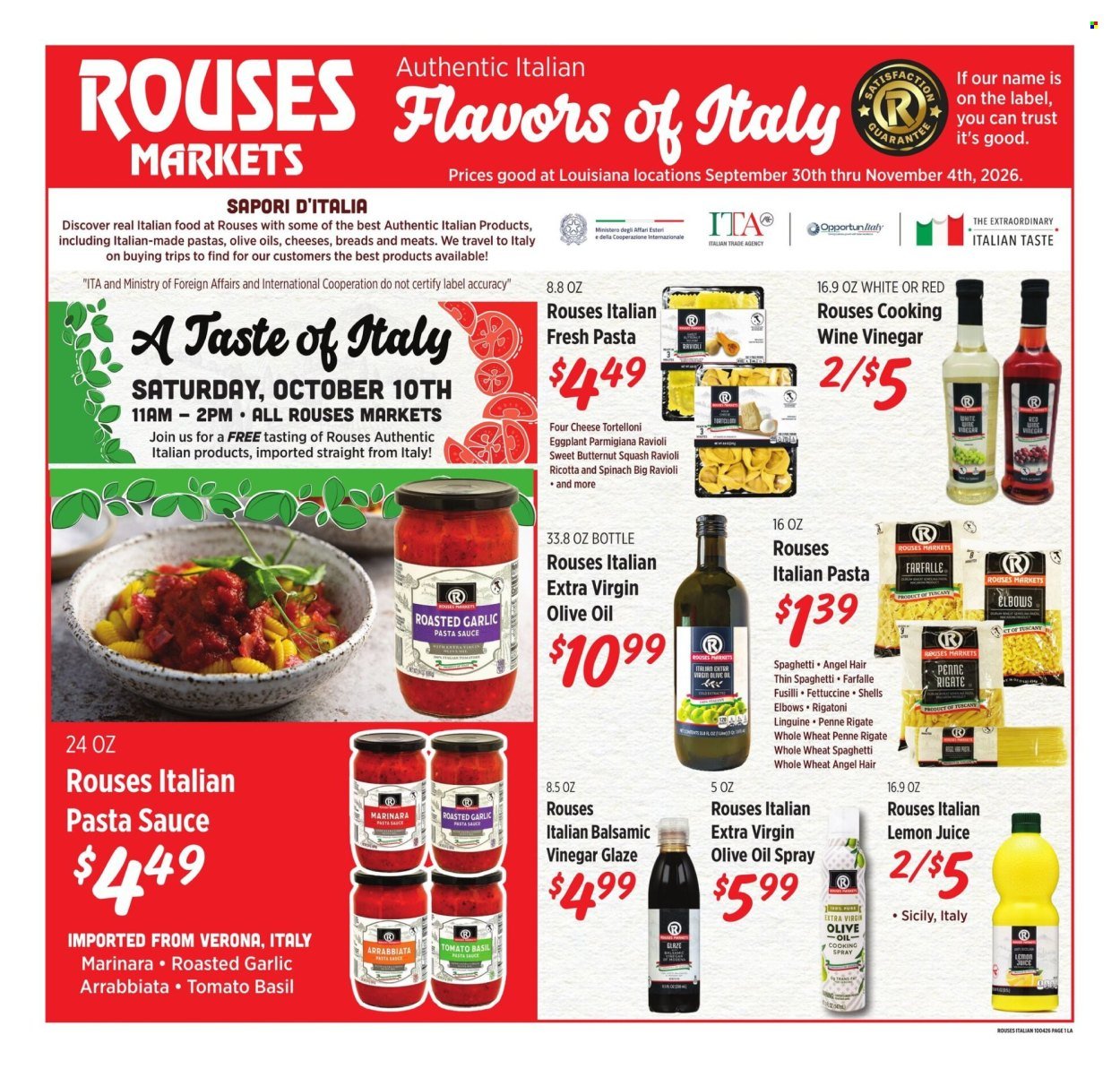 ROUSES MARKETS ad - Italian Ad