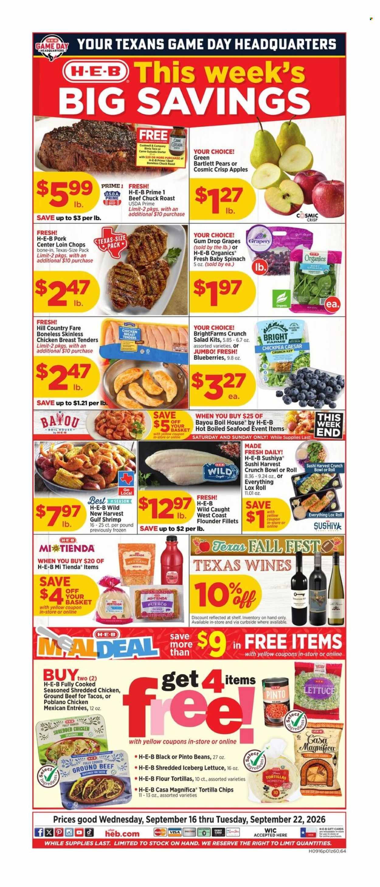 H-E-B ad - Weekly Ad