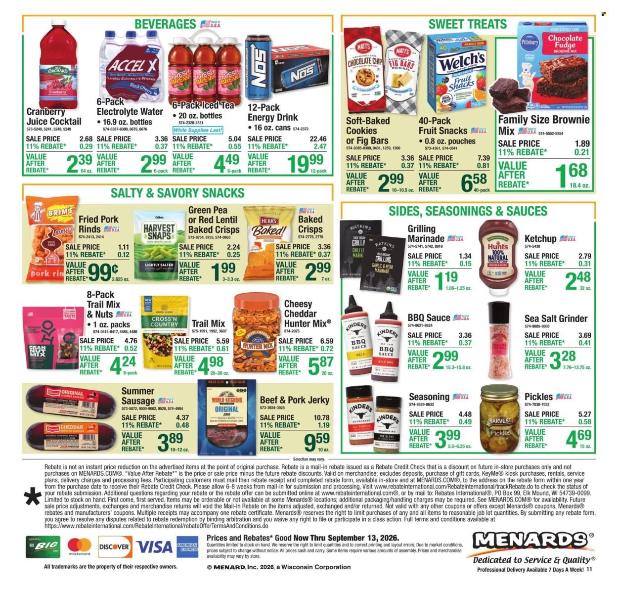 MENARDS ad - from Thu, September 3, 2026