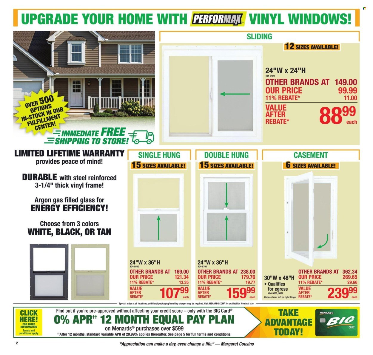 MENARDS ad - from Thu, September 3, 2026