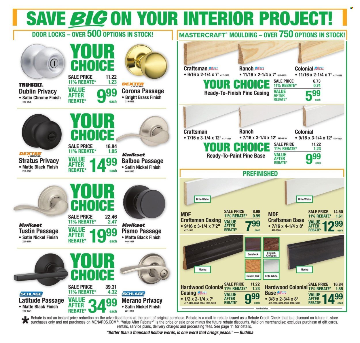 MENARDS ad - from Thu, September 3, 2026