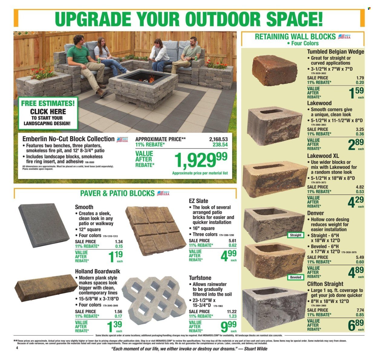 MENARDS ad - from Thu, September 3, 2026