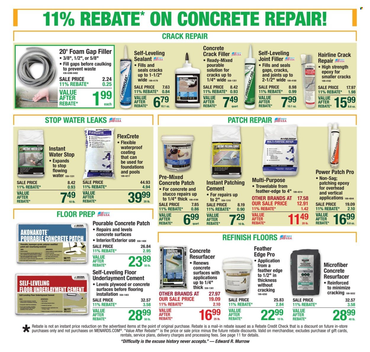 MENARDS ad - from Thu, September 3, 2026
