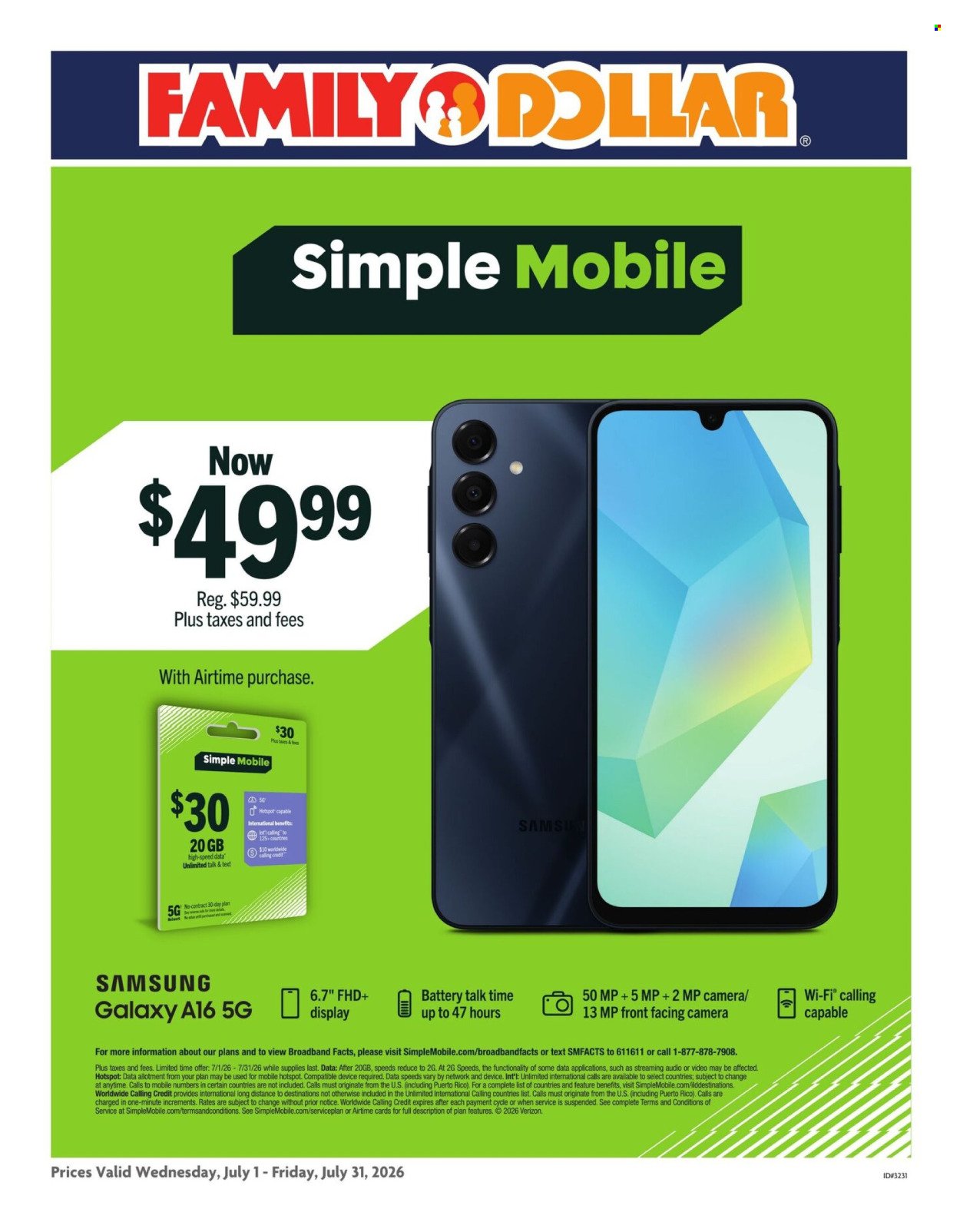 FAMILY DOLLAR ad - Phone Ad