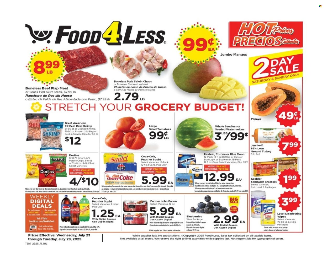 FOOD 4 LESS ad - Weekly Add (2025-07-23 - 2025-07-29) | 1