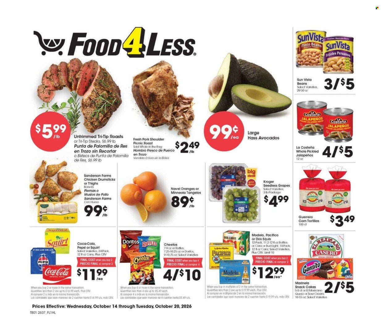 FOOD 4 LESS ad - Weekly Ad