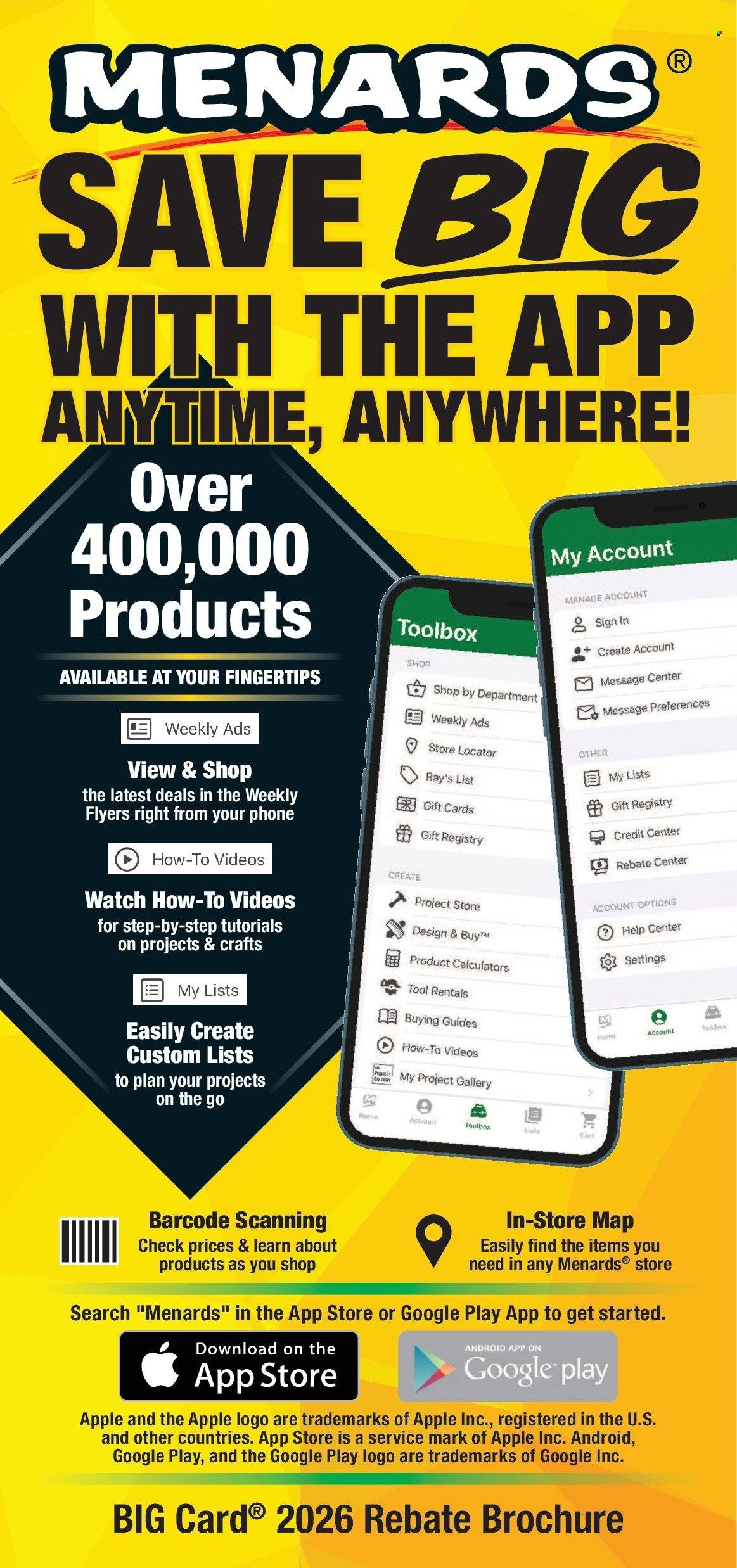 MENARDS ad - Contractor Catalog