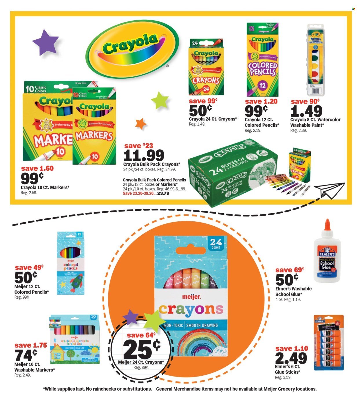 MEIJER ad - Back to School Deals