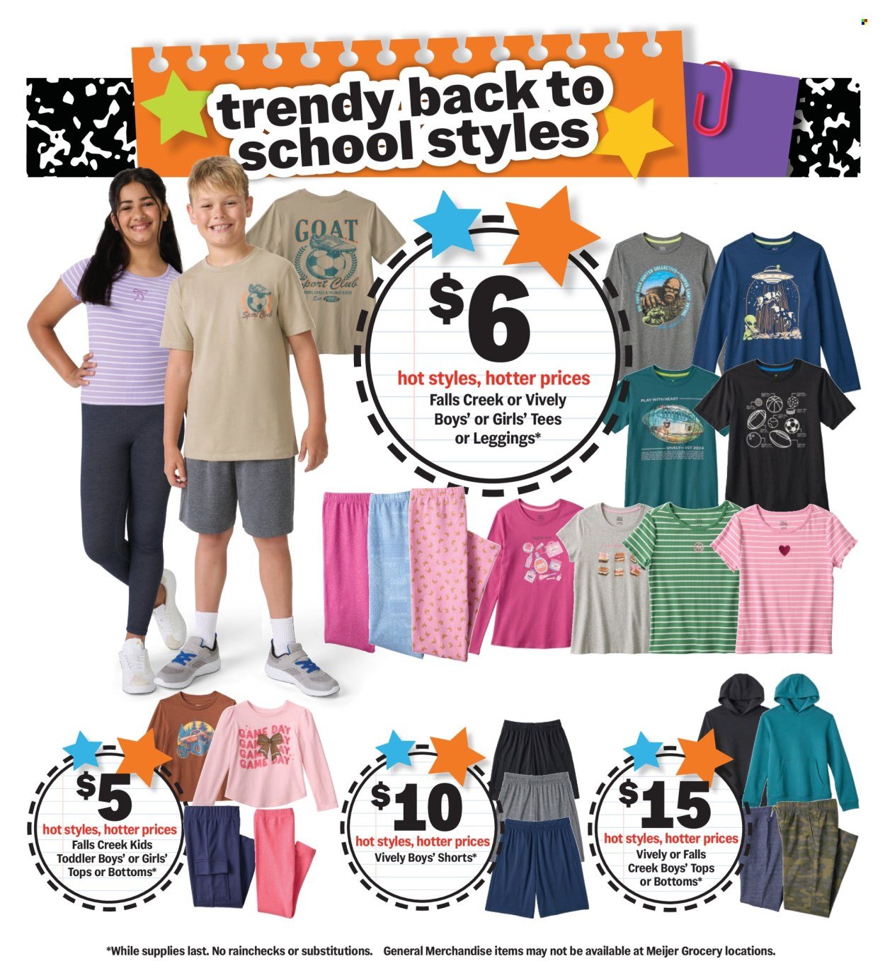 MEIJER ad - Back to School Deals
