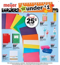 MEIJER ad - Back to School Deals