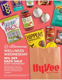 HY-VEE ad - Wellness Wednesdays - Sack Sale