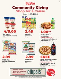HY-VEE ad - Community Giving - Shop for a Cause July 2026