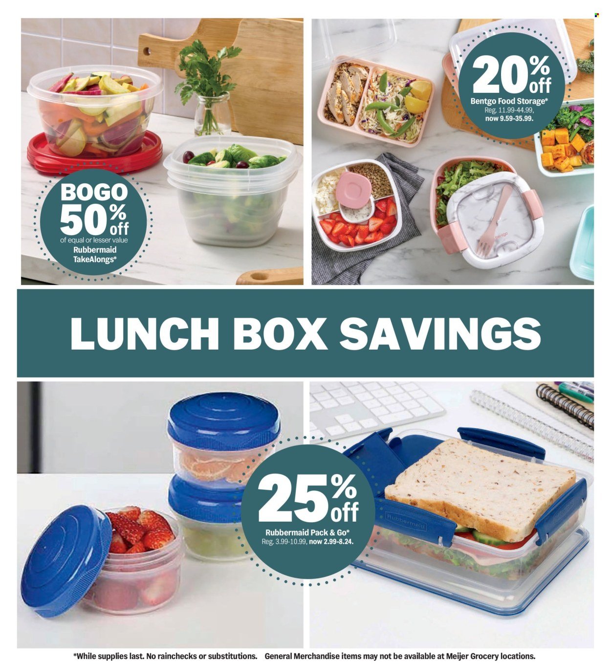 MEIJER ad - College Vibes. Real Low Prices