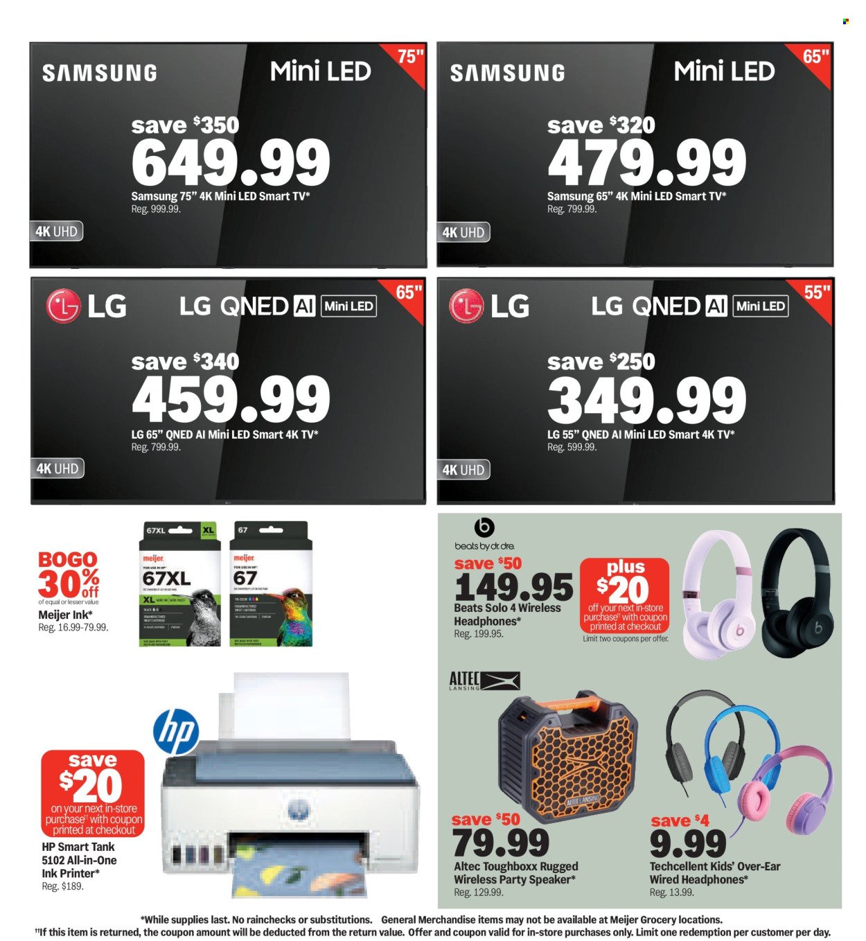 MEIJER ad - College Vibes. Real Low Prices