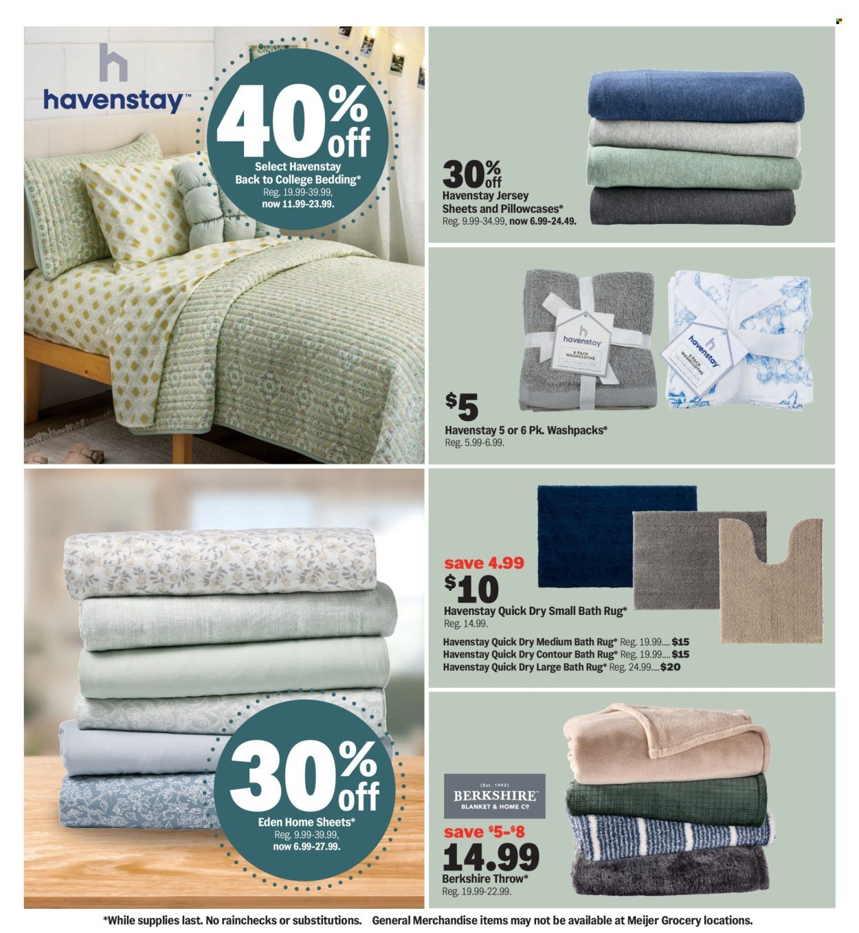 MEIJER ad - College Vibes. Real Low Prices