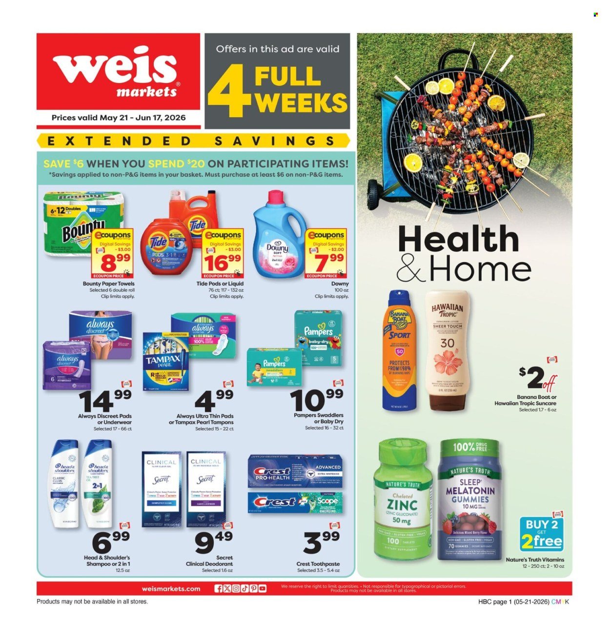 WEIS ad - Monthly Home