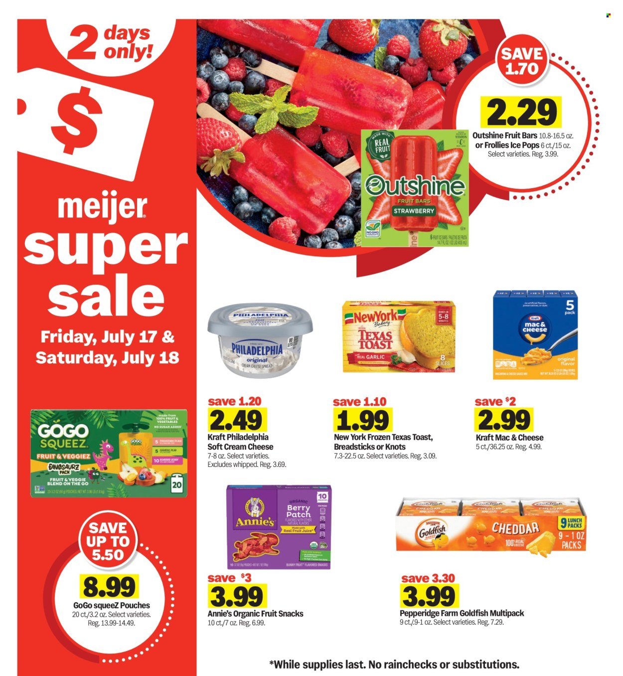 MEIJER ad - Super Sale