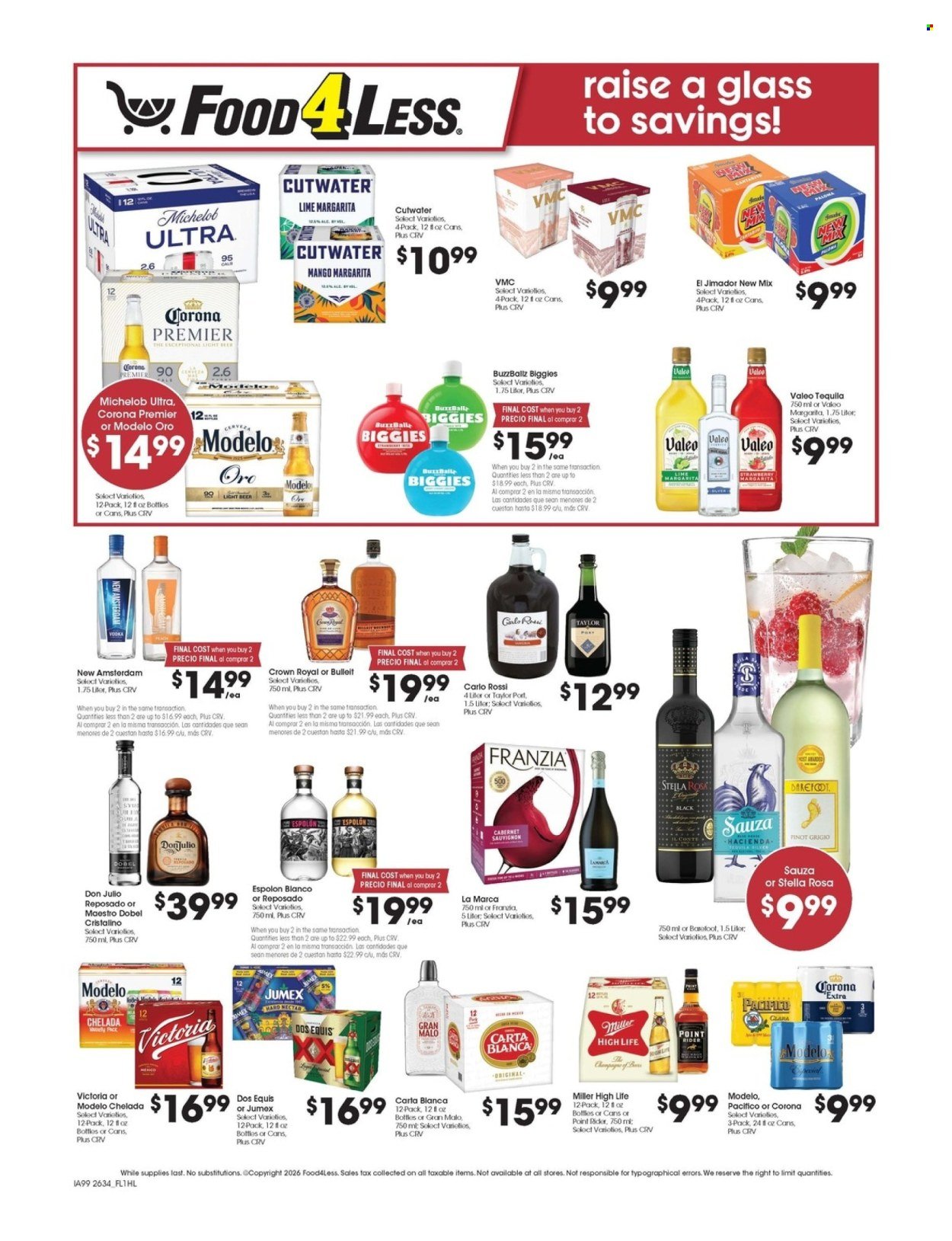 FOOD 4 LESS ad - Weekly Ad