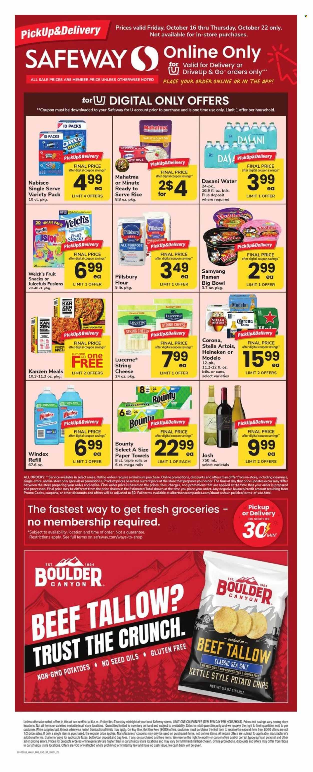 SAFEWAY ad - Bonus Online Savings