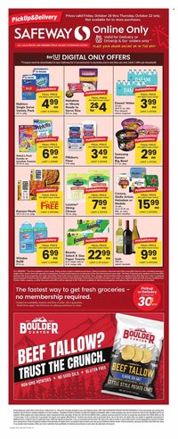 SAFEWAY ad - Bonus Online Savings