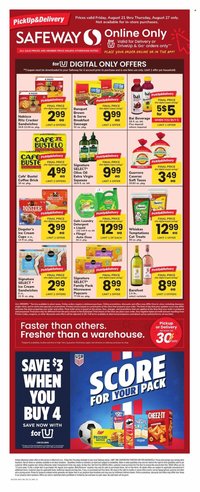 SAFEWAY ad - Bonus Online Savings