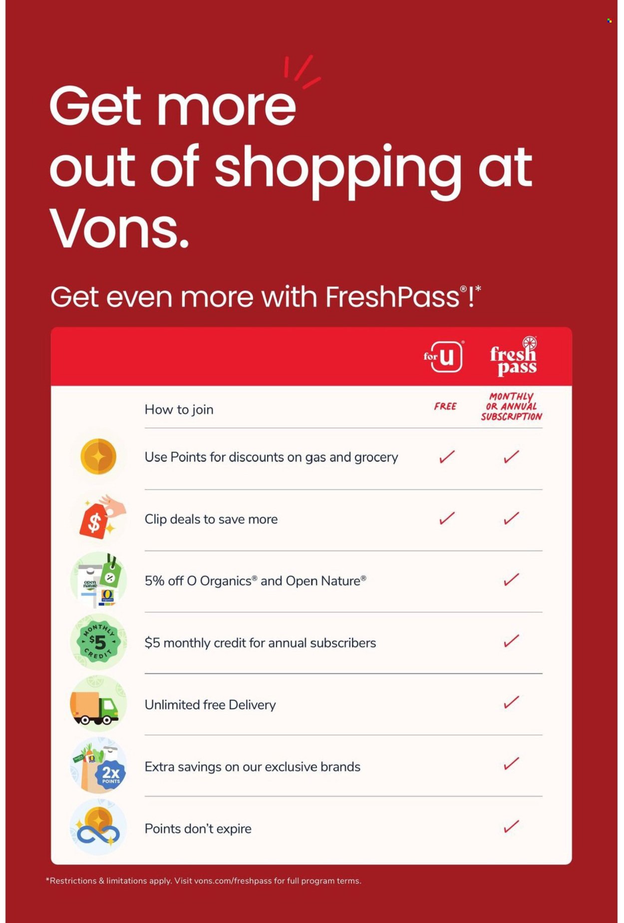 VONS ad - Weekly Ad