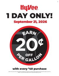 HY-VEE ad - 1 Day Only!