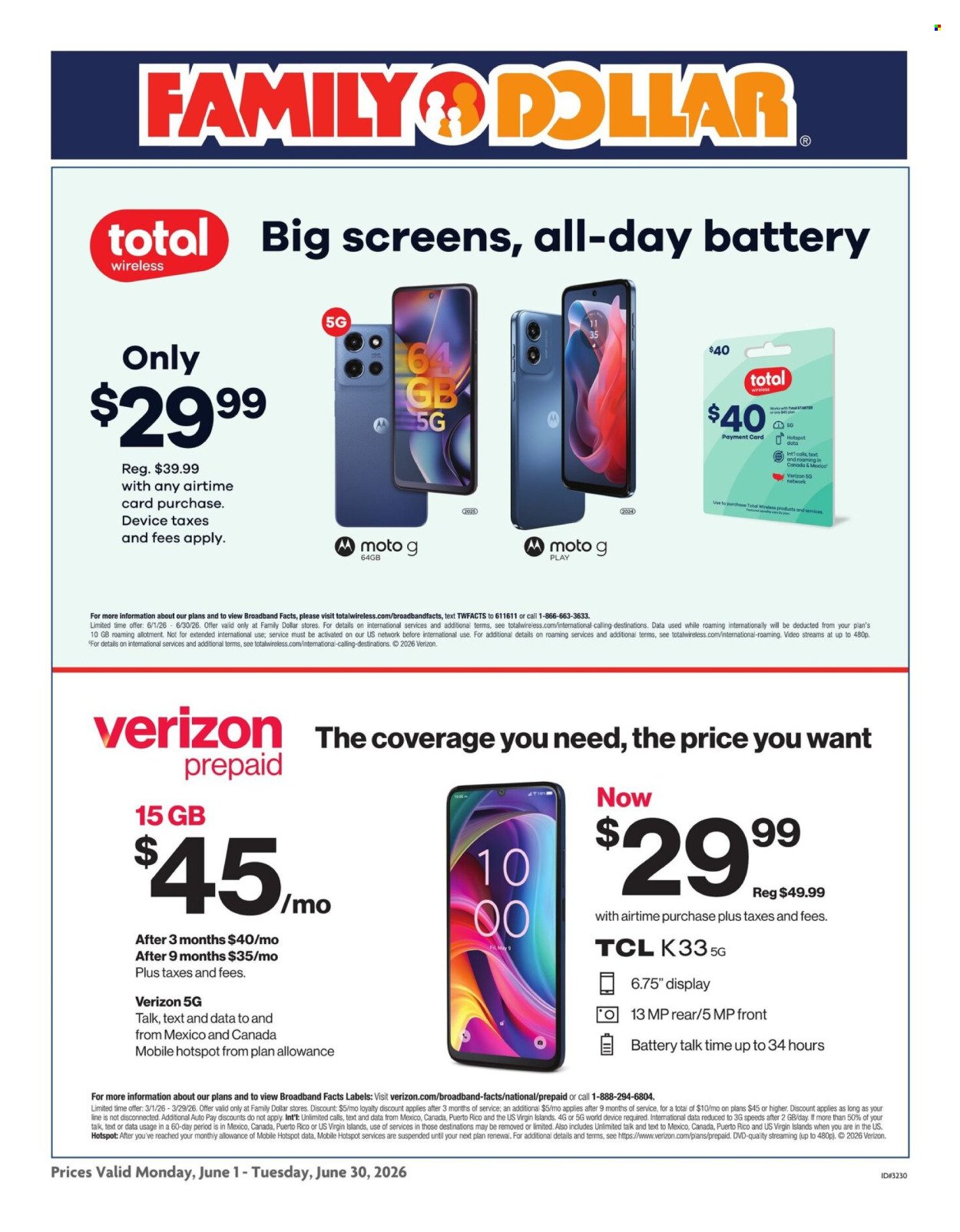 FAMILY DOLLAR ad - Phone Ad