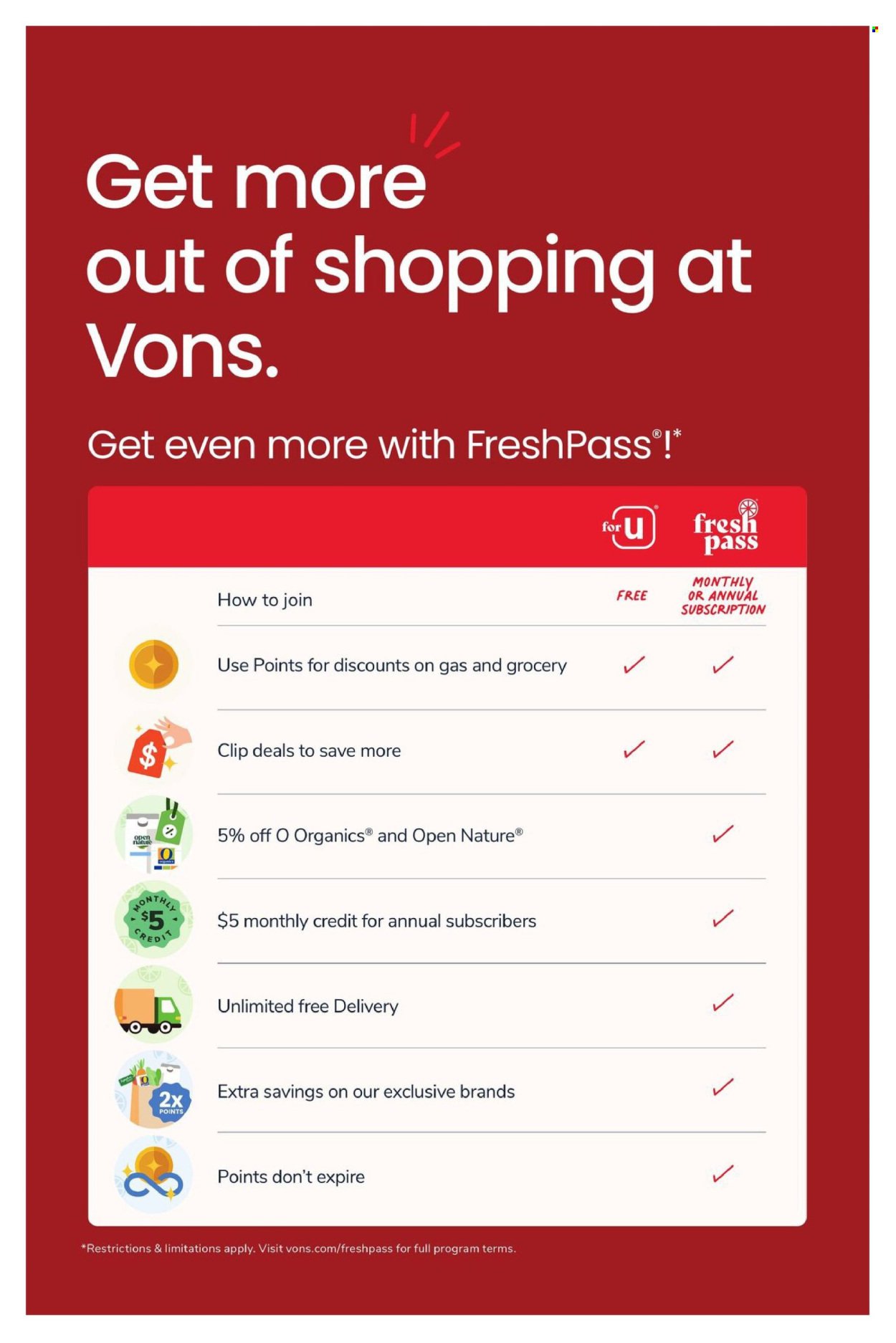 VONS ad - Weekly Ad