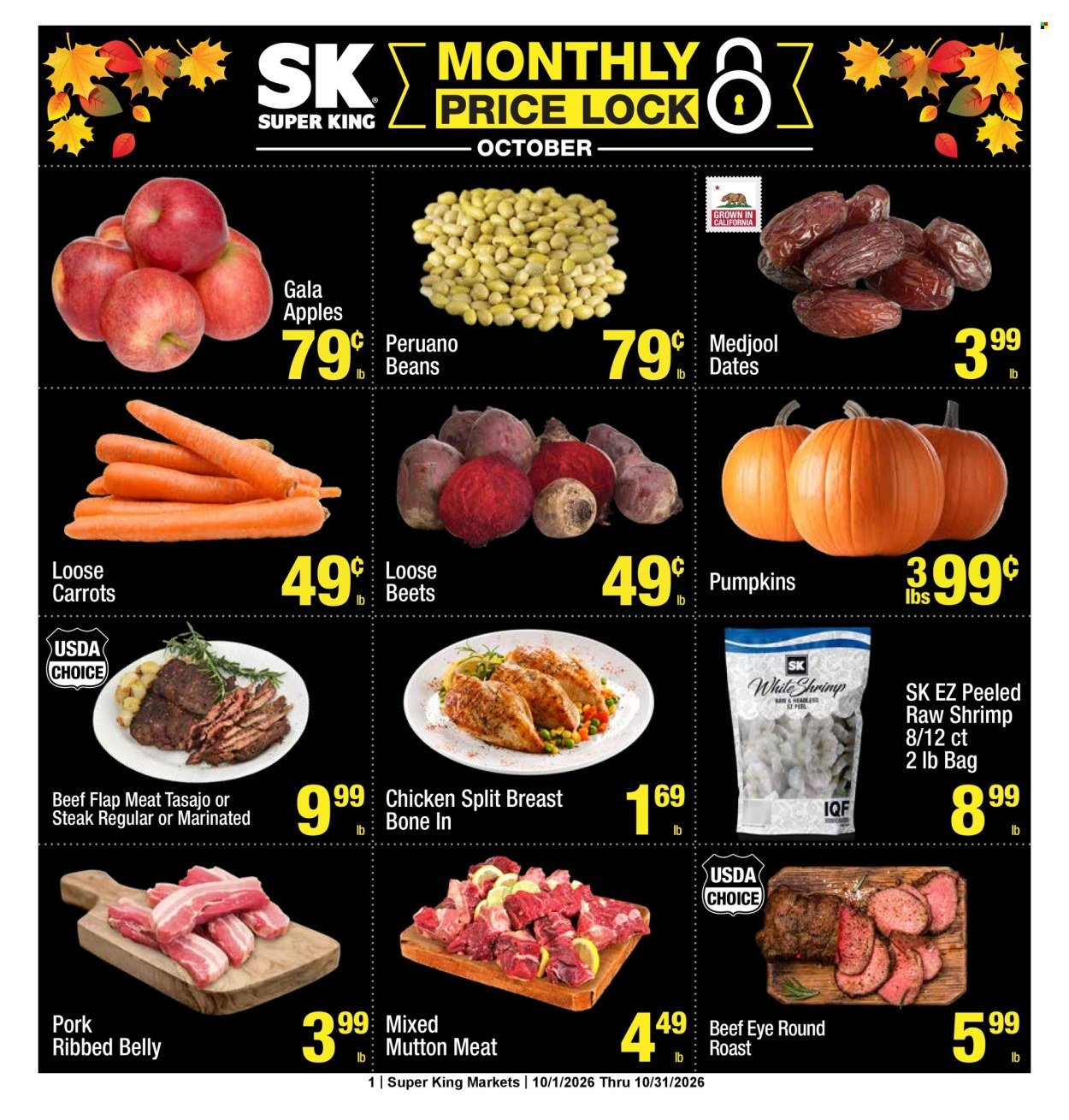 SUPER KING MARKETS ad - Monthly Price Lock