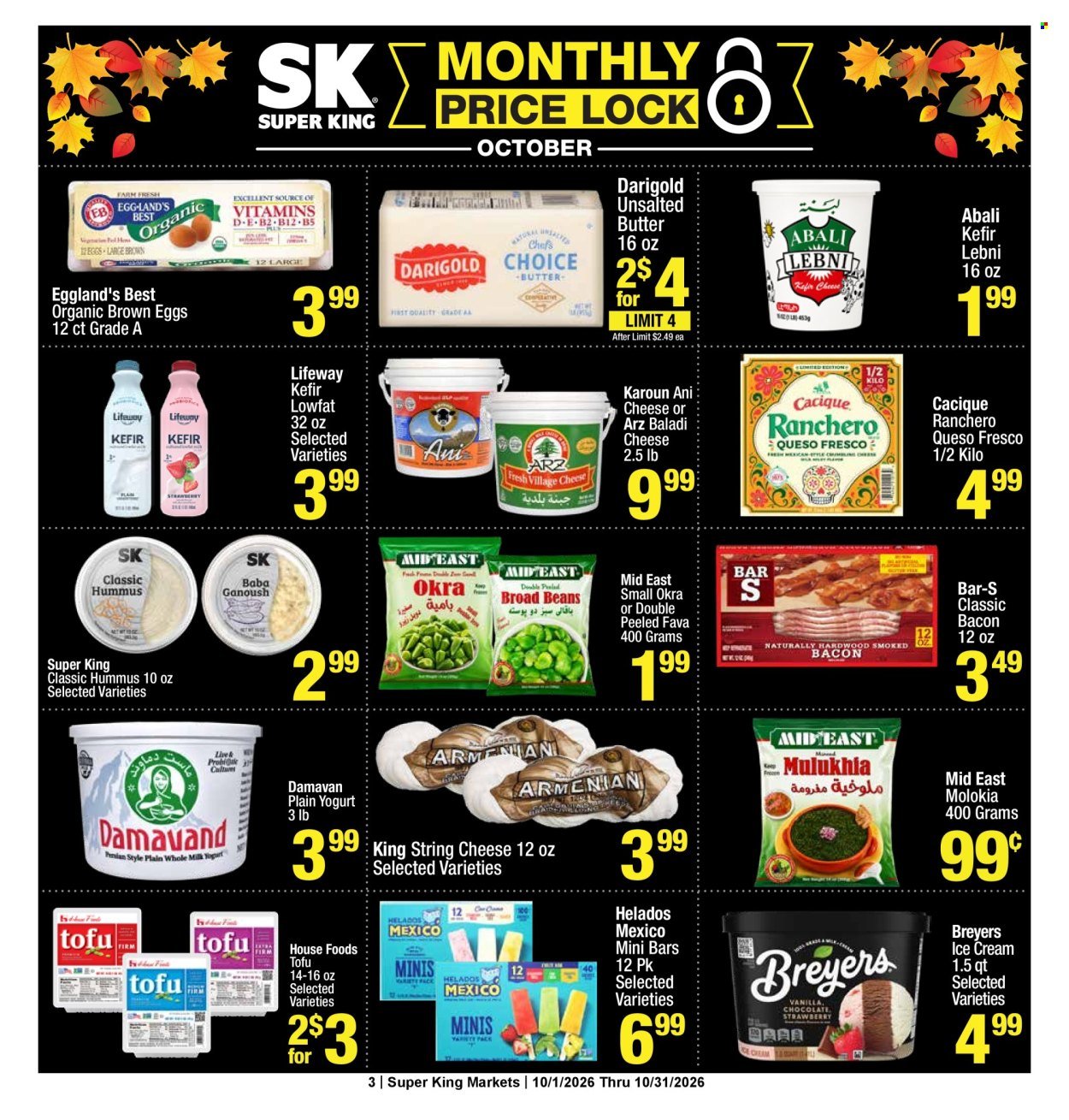 SUPER KING MARKETS ad - Monthly Price Lock