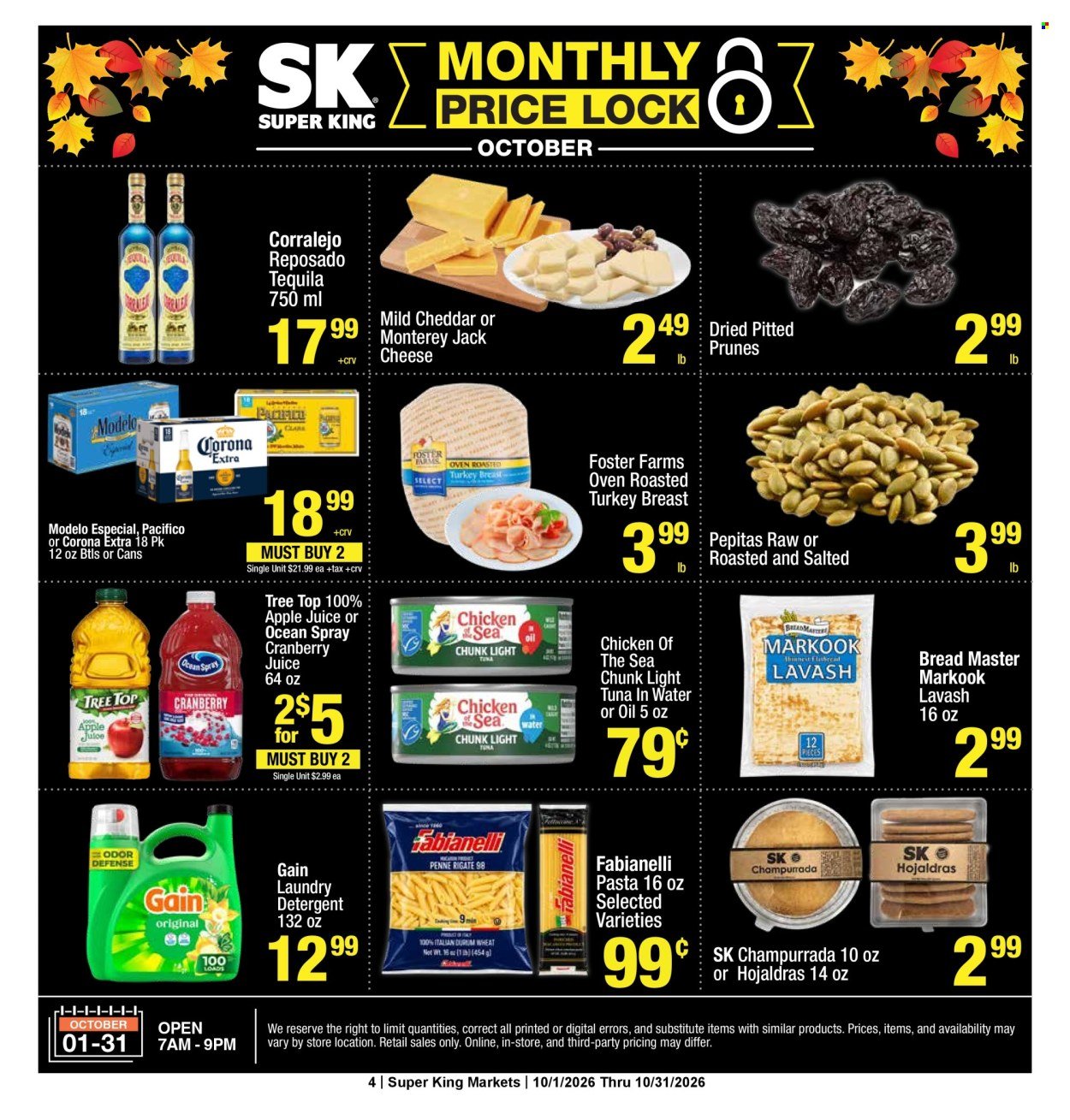 SUPER KING MARKETS ad - Monthly Price Lock