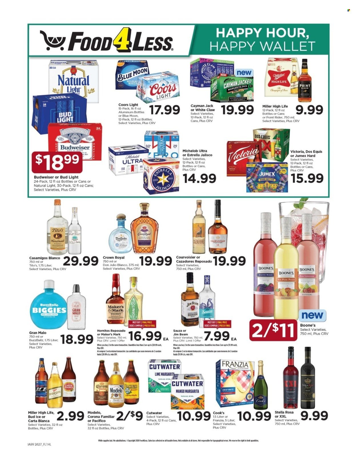 FOOD 4 LESS ad - Weekly Ad