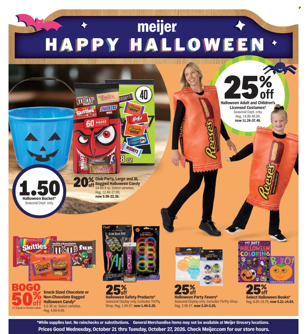 MEIJER ad - Halloween Deals