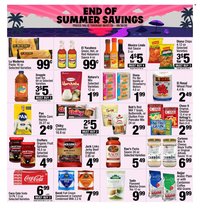 SUPER KING MARKETS ad - End of Summer Savings