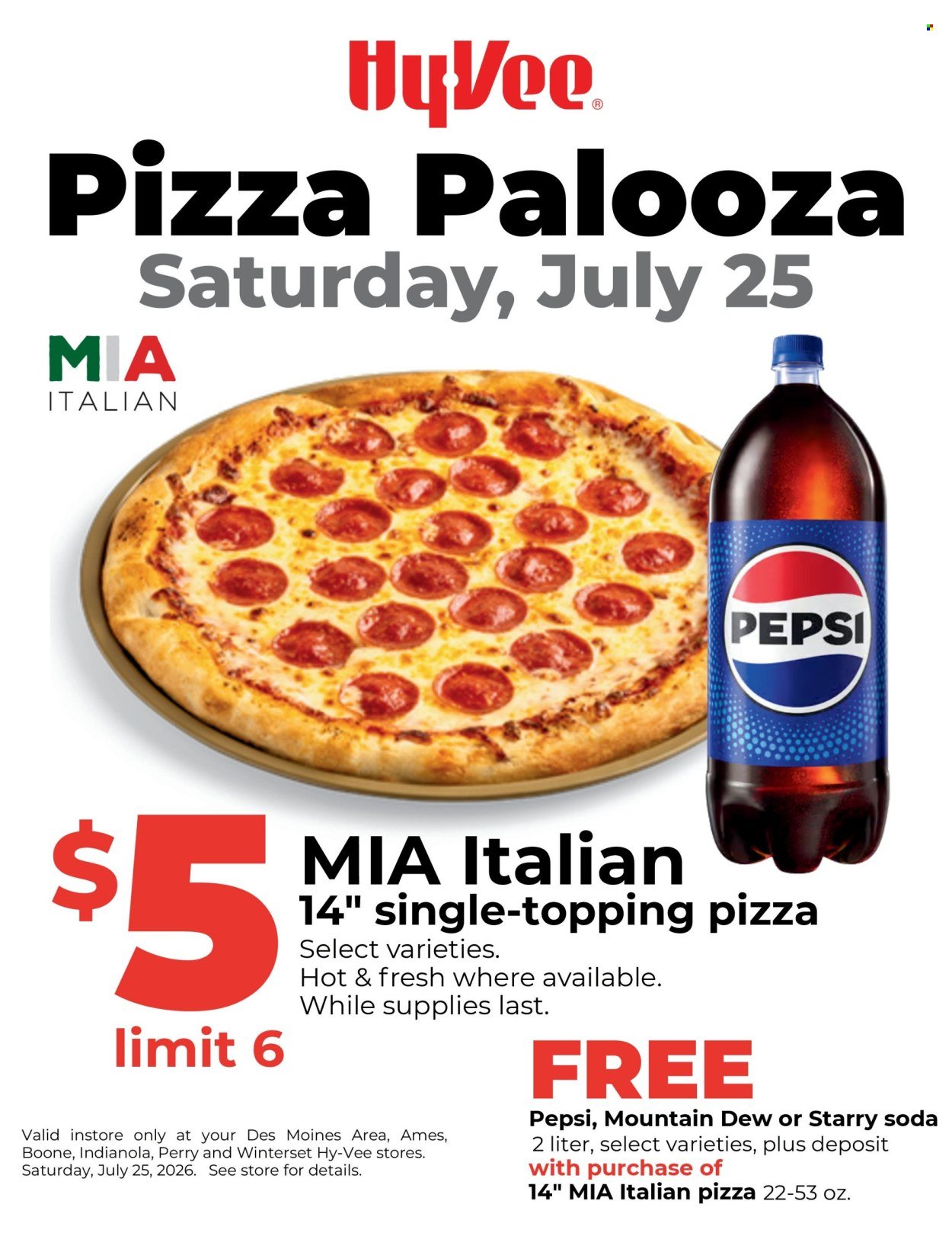 HY-VEE ad - Pizza Palooza