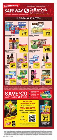 SAFEWAY ad - Bonus Online Savings