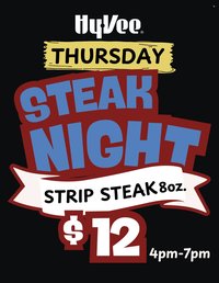 HY-VEE ad - Steak Night