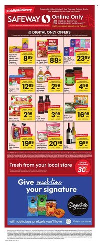 SAFEWAY ad - Bonus Online Savings