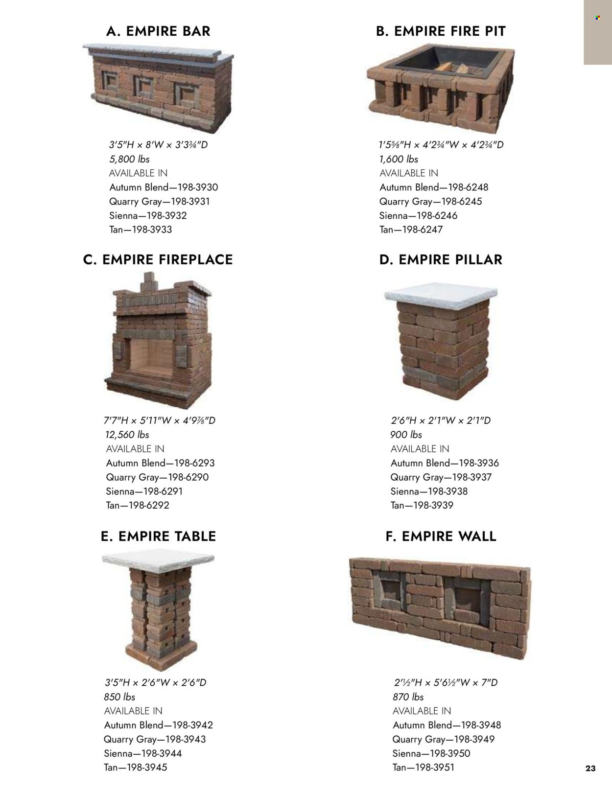 MENARDS ad - Outdoor Living Block Catalog