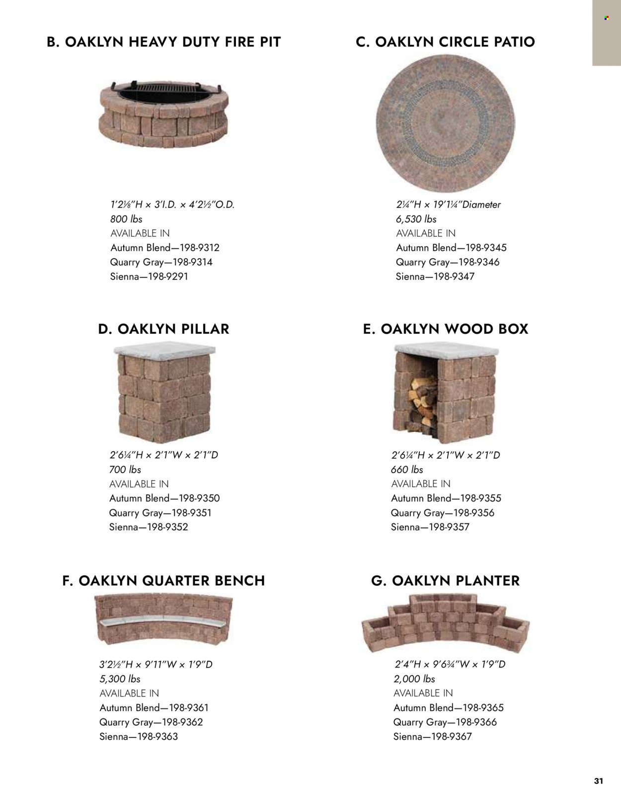 MENARDS ad - Outdoor Living Block Catalog