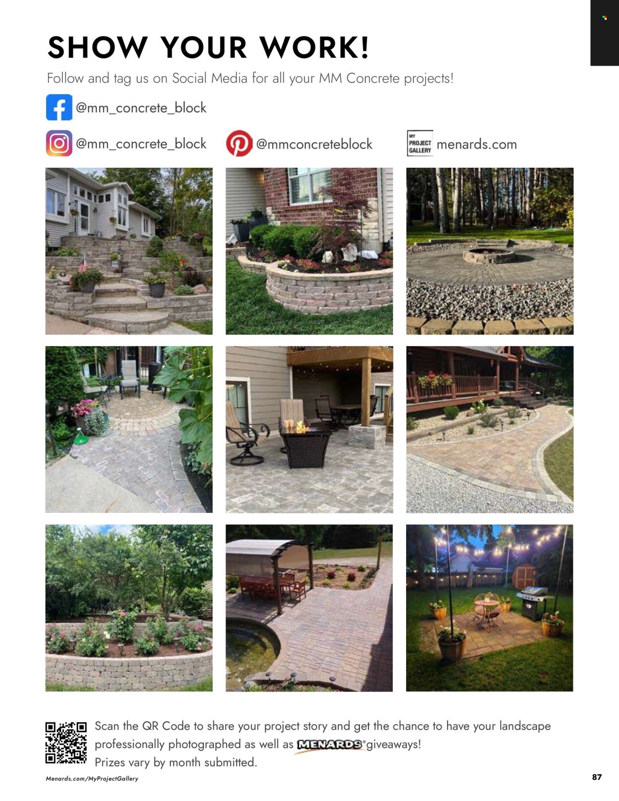 MENARDS ad - Outdoor Living Block Catalog