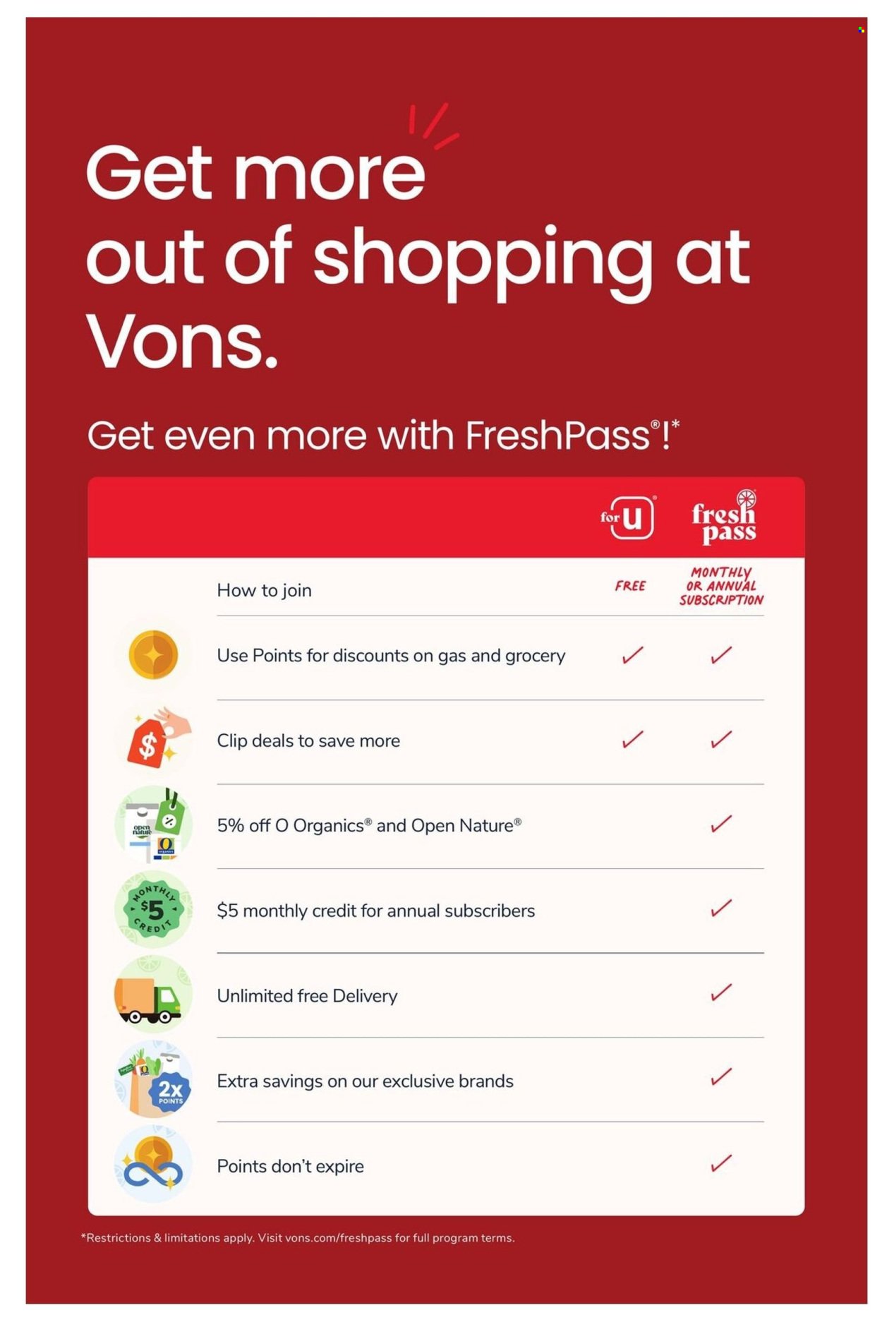 VONS ad - Weekly Ad