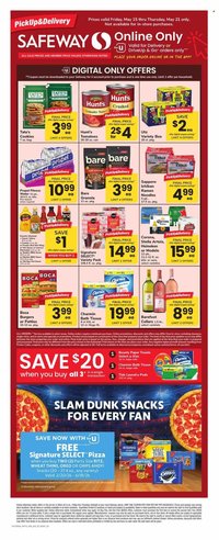 SAFEWAY ad - Bonus Online Savings
