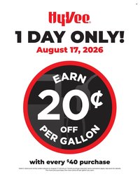 HY-VEE ad - 1 Day Only!