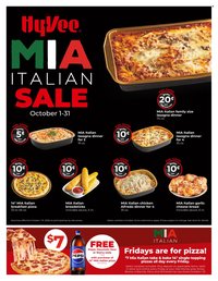 HY-VEE ad - Mia Italian Sale