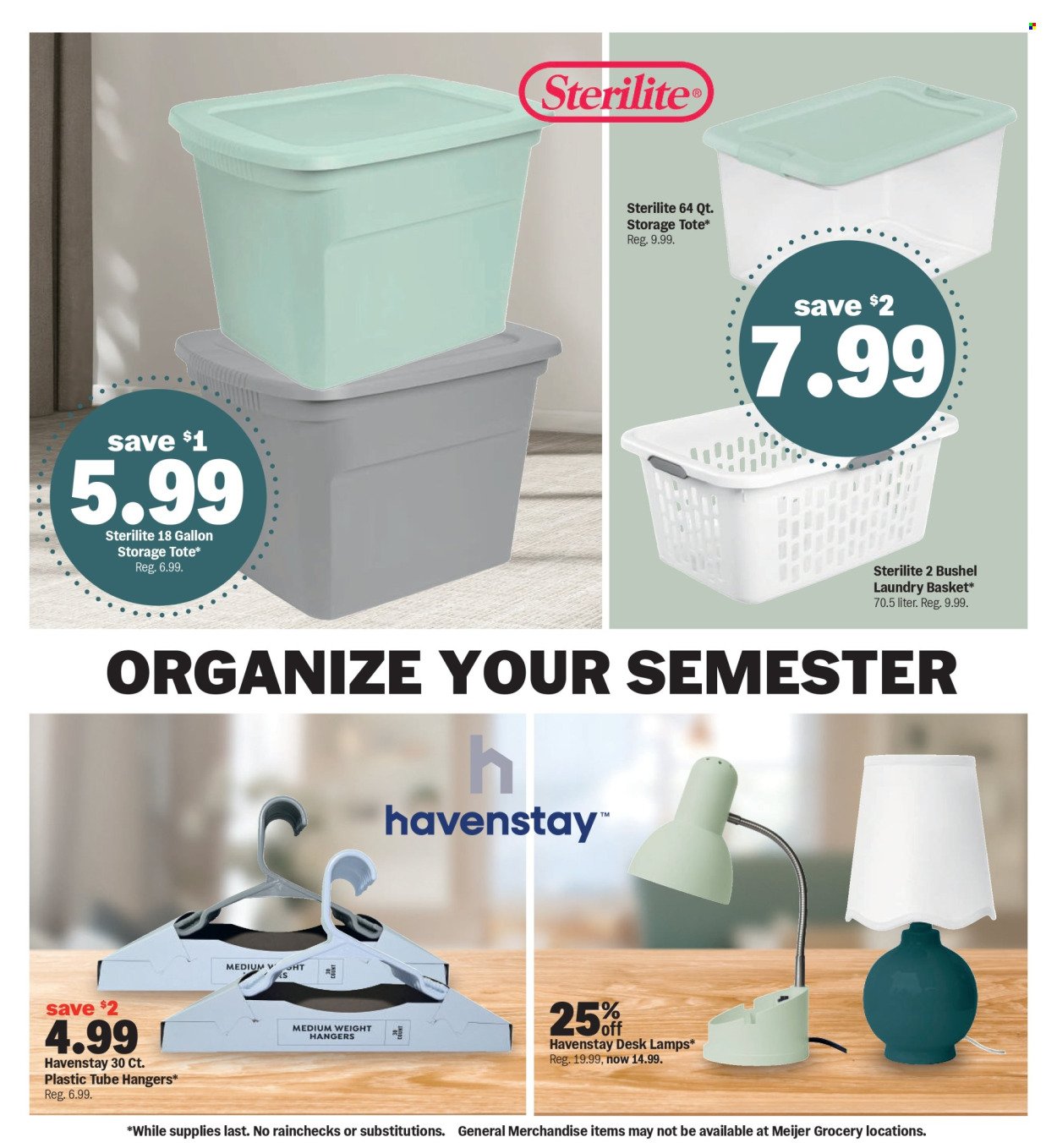 MEIJER ad - College Vibes. Real Low Prices