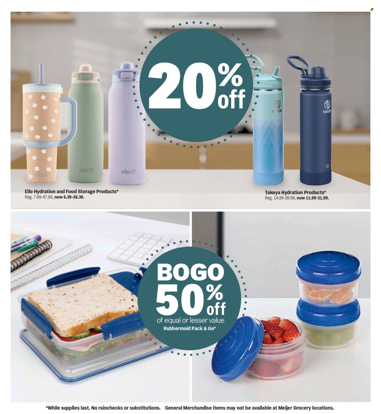 MEIJER ad - College Vibes. Real Low Prices